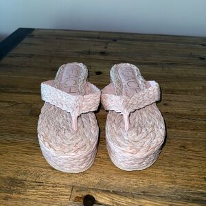 Sailor Platform Sandals Woven
